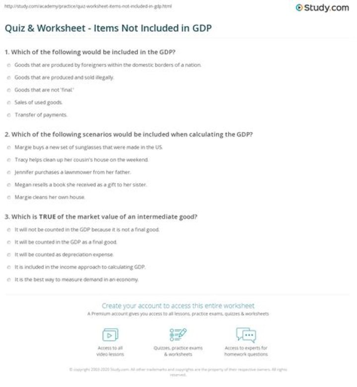 Why are some things not included in GDP?