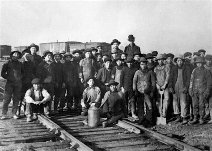 Why did the Chinese railway workers come to Canada?