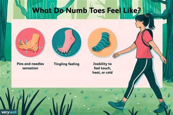 Why do my toes go numb when hiking?