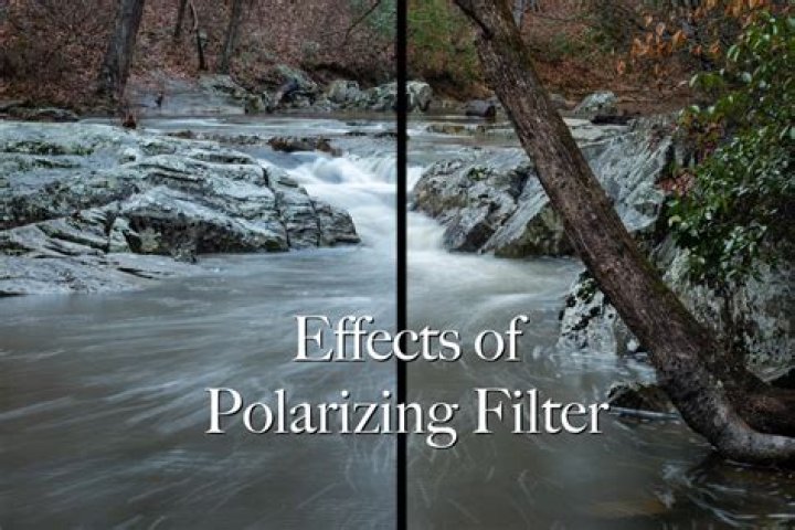 Why do the photographers use a polarizing filter?