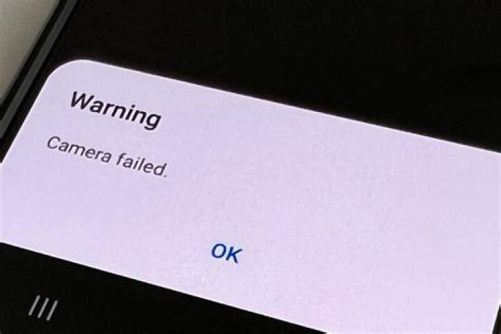 Why does my camera says camera failed?