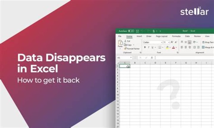 Why does my home bar disappear in Excel?