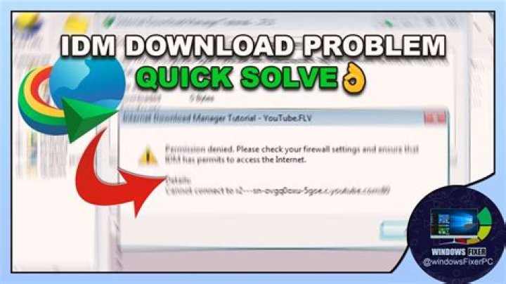 Why is my IDM not downloading videos?