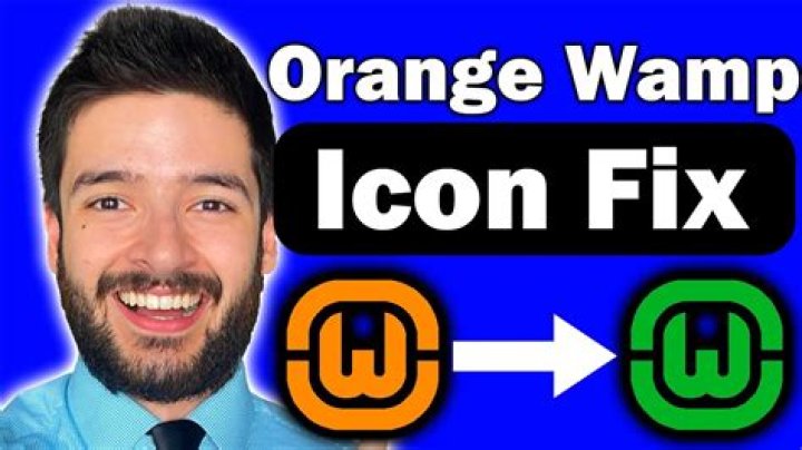 Why is my WAMP server icon orange?