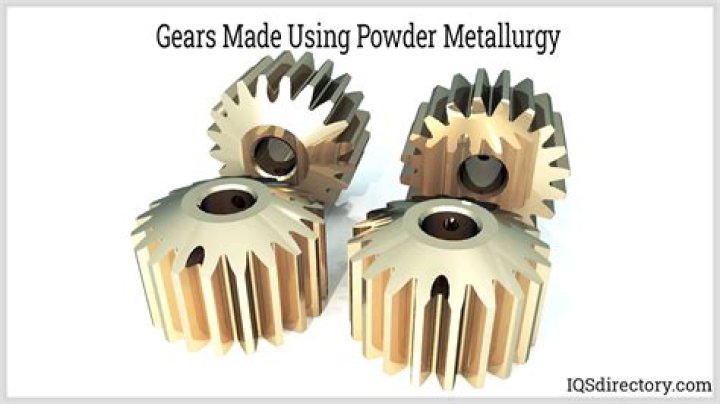 Why is powder metallurgy used for gears?