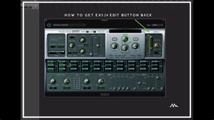 Why is there no edit button on EXS24?