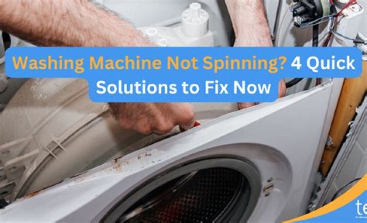 Why is washing machine not spinning properly?