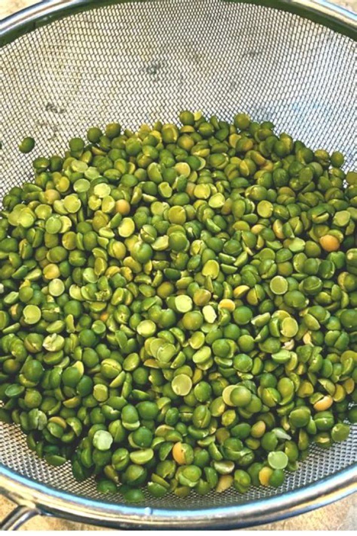 Why Rinse split peas before cooking?