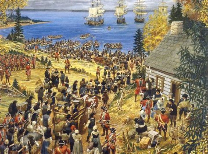 Why was there tension between the Acadians and the British?